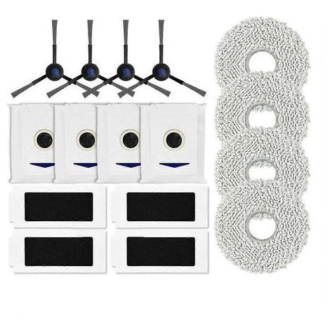 Pour robot T30 Pro Omni : brosse latérale de rechange, filtre HEPA, lingette de nettoyage, sac à poussière, pièces détachées et accessoires (1). (1/5)