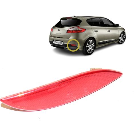 Catadioptre de pare choc arrière droit pour Megane 3 et Fluence - (1/5)