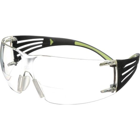 Schutzbrille Reader SecureFit™-SF400 EN 166 Bügel schwarz grün,Scheibe klar +1,5 (1/2)