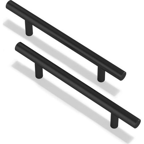 Set mit 5 Küchengriffen 96 mm mit Edelstahlschrauben für Schrank-, Küchenschubladen- und Schlafzimmertüren (5 Stück, 96 mm) (1/5)