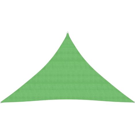 Voile toile d'ombrage parasol 160 g/m² PEHD 3 x 3 x 4,2 m vert clair