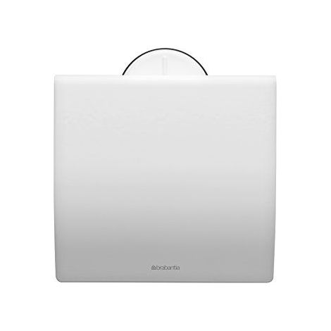 Brabantia Toilettenpapierhalter, Klopapierhalter, Klorollenhalter, Edelstahl Weiß, 483387