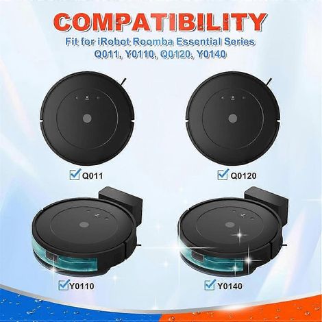 Ersatzteile für iRobot Roomba Combo Essential Serie Y0140 Y0110 Y0540, Staubsauger Q0120 Q011 Q052 Y,