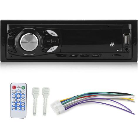 Autoradio Bluetooth MP3 12V, lecteur USB et carte mémoire, radio FM, système audio de divertissement pour voiture (1/5)
