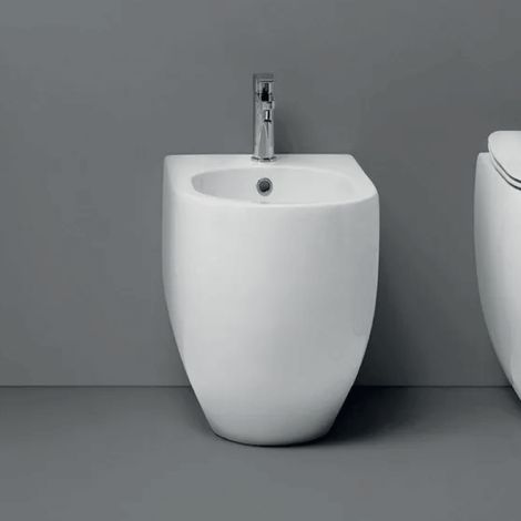 Bidet a Terra Kerasan "Flo 52" Bianco Lucido (1/2)