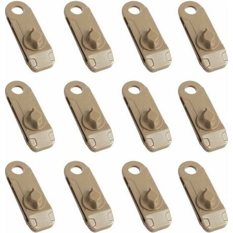 Pinces de Bâche Clips de Tente de Camping en Plastique Petite Pince à Oeillets pour Auvent Toile d'Ombrage de Jardin Activités de Plein Air (1/4)