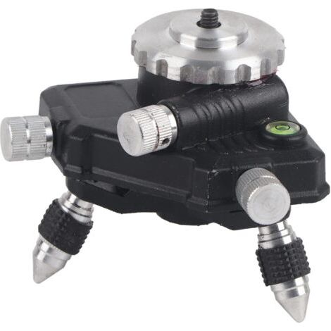 BUNTHAUS Adaptateur de Niveau Laser, connecteur de Base Rotatif à 360 degrés Support de trépied Standard en Alliage d'aluminium avec Filetage 1 4\"Compatible avec la Plupart des appareils (1/5)