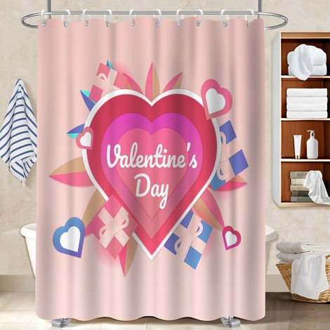 Voile de douche fluide en polyester 180x180 moderne rideau imperméable pour une petite salle de bain (1/5)