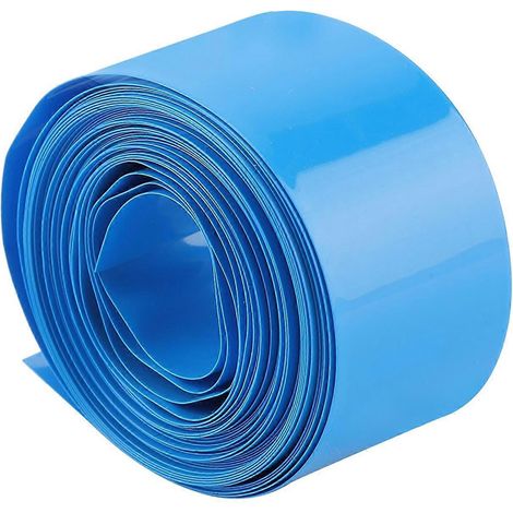 Gaine thermorétractable en PVC pour batteries 18650/18500, 30 mm Ø 18,5 mm, longueur 5 m