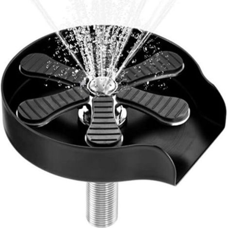 Nettoyant pour vitres d'évier, nettoyant pour vitres d'évier, nettoyant pour vitres d'évier de bar, brosse à verre, acier inoxydab (1/4)