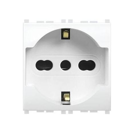 6 x MIVIDA MV6050 PRESA SCHUKO BIPASSO 2P+T