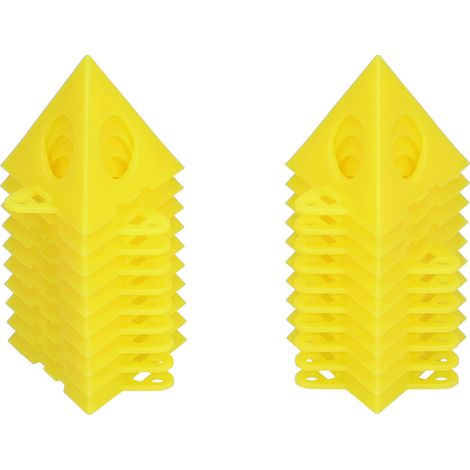 Kit de 20 équerres de fixation en plastique pour cadres, étagères et projets DIY