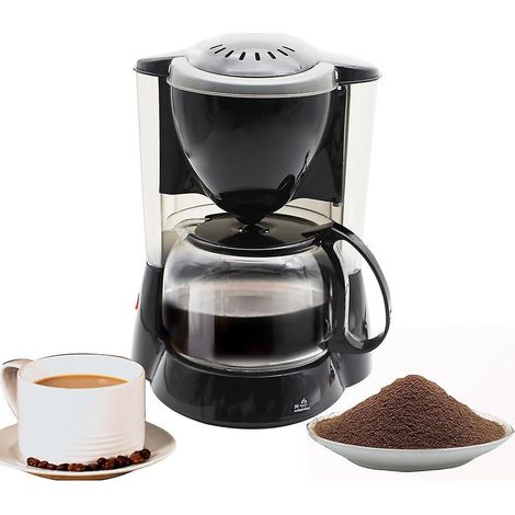 Kleine, tragbare Kaffeemaschine für Zuhause, automatischer Filterkaffee, 800 W, großes Fassungsvermögen, für Büro und Haushalt