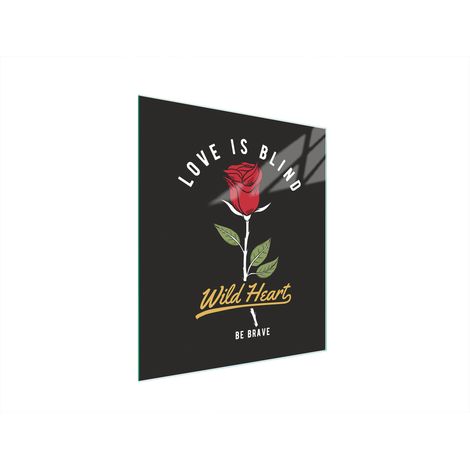 Glasschneidebrett 45x52 Rose (1/5)