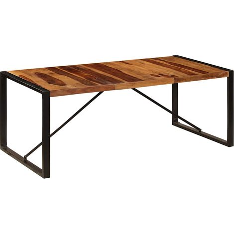Table à manger Scandinave - Table de salle à manger 200x100x75 cm Bois de Sesham solide BV592954 - BonneVie (1/5)