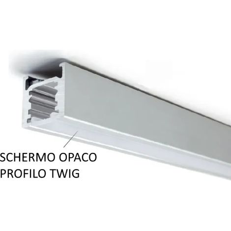 SCHERMO OPACO PER PROFILO ALLUMINIO TWIG L.3000 MM DOMUS LINE OFFERTA