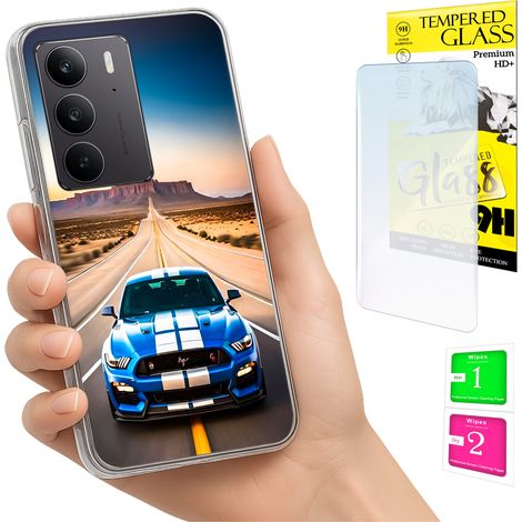 Funda para Realme C75 / 14X 5G con cubierta trasera para fotos y cristal 9H. (1/5)
