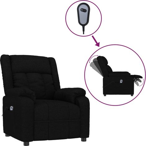 Maison Exclusive - Relaxsessel Elektrisch Schwarz Stoff