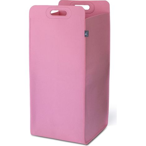Panier à Linge Pliable 80L Rose Panier Rangement Enfant Léger en Feutre Panière à Linge Pliable avec Poignées Panier Linge Enfant Corbeille a linge Panier a linge sale Panier a linge bebe (1/5)