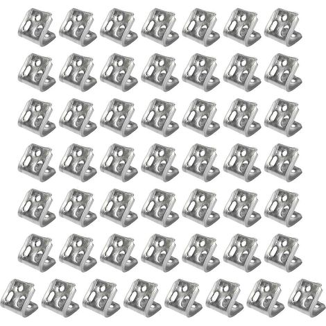 Lot de 50 clips à ressorts de canapé à 5 trous, crochets de fixation pour ressorts de canapé, clips de fixation, compatibles avec la réparation de meubles de maison et de bureau, multicolores. (1/5)