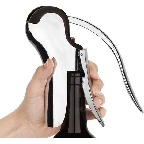 Abridor de botellas de acero inoxidable con cortador de láminas integrado (1/5)