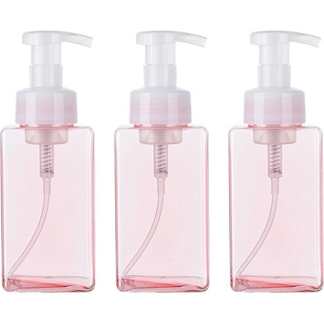 Distributeur De Shampooing - Bouteille Vide 450ml En Petg - Pour Salle De Bain Et Voyage - Lot De 3 (1/5)