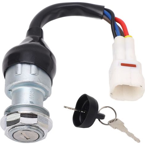 37200-115-0 Key Switch Set, Heavy Duty Car Key Switch for HiSUN 400 500 700 800 UTV, Alligator UTV500, Supermach UTV500-BF-TL, Qlink (1/5)