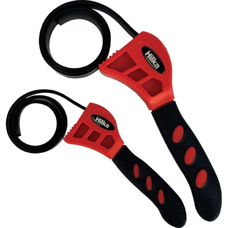 Jeu de 2 clés à sangle, rouge et noir (1/4)