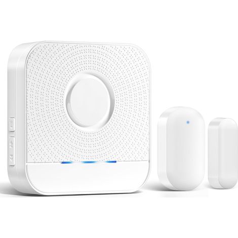 BITIWEND Porte Fenêtre Détecteur Sonnette, Alarme Portes Et Fenêtres 0-110dB & 182 Mètres, Système D’Alarme Avec Capteur Extensible Pour Maison, Magasin, Sécurité Enfants Et Protection Personnes Âgées (1/5)