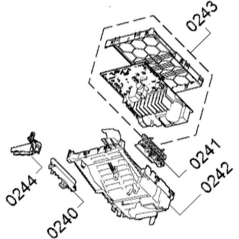 Carte électronique de puissance repère n°0243 (11036606) Lave-linge SIEMENS