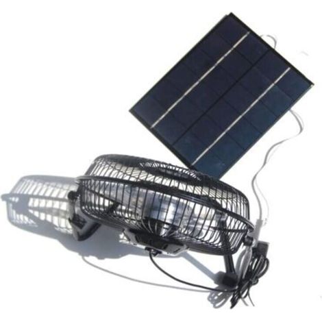 Ventilateur solaire 5,2 W 6 V – Panneau de 20,3 cm pour camping, caravane, yacht, serre – Fonctionnement silencieux et écologique (1/4)