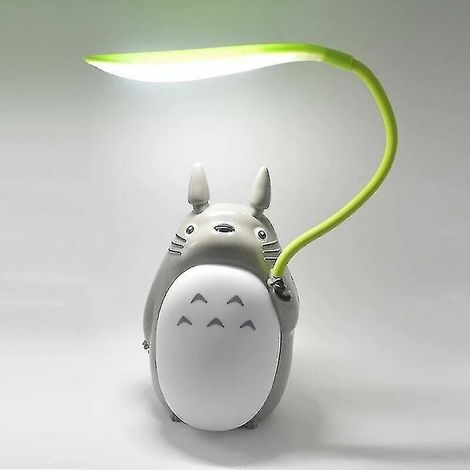 Lampe de bureau LED avec chargement USB Design Totoro Matériau ABS léger Tension 36V Veilleuse créative Chinchilla White (1/5)