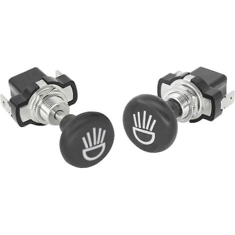 Deux interrupteurs à fermeture éclair compatibles avec les phares automobiles 12V, interrupteurs à pousser-tirer, compatibles avec ClubCar, EZGO et autres phares automobiles. (1/5)
