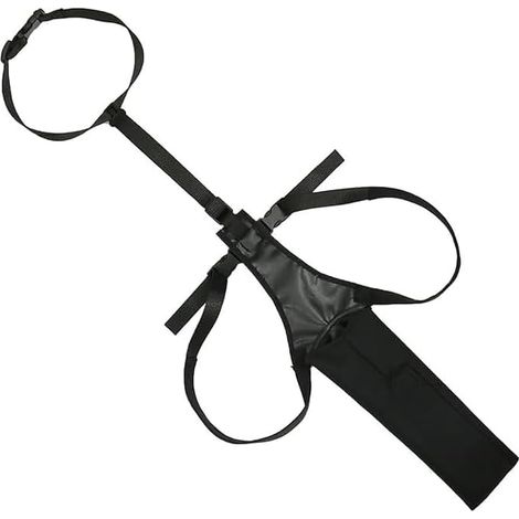 Protège-queue Seedman, protection anti-léchage pour chiens, protège-queue ajustable pour plaies, protège-queue pour chiens moyens et grands, noir (M)