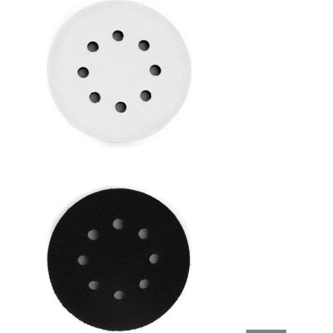 2PCS 125mm Tampon de Ponçage Souple, Tampon Interface en Éponge pour Disques de Ponçage (8 Trous) (1/4)