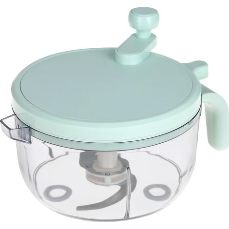 Hachoir à Légumes Manuel - Bol 1800ml En Pp Sans Bpa - Lames Acier Inoxydable - Pour Cuisine Maison Et Préparation De Repas - 1 Pièce (1/5)