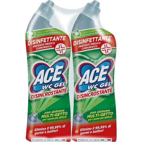 ACE WC GEL SET 2 PZ + SCARICO DISINCROSTANTE IN FORMATO DA 700 ML L'UNO (1/5)