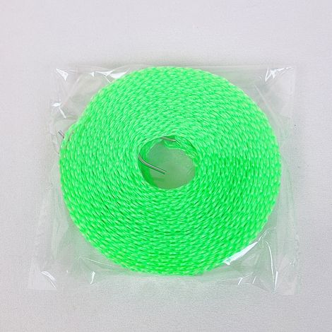Corde de séchage de linge portable antidérapante et résistante au vent de 5M pour sécher couvertures et vêtements pour voyages extérieurs Rose (1/4)