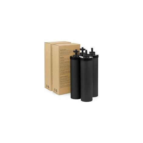 Lot de 4 filtres pour systèmes de filtration d'eau – Charbon actif de noix de coco – Filtration jusqu'à 22 700 litres – Compatible Berkey, Doulton (1/5)