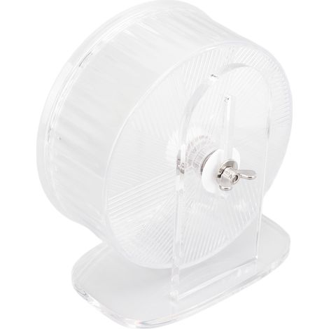 Roue d'exercice silencieuse en acrylique antidérapant pour hamster doré, 21 cm de diamètre. (1/5)