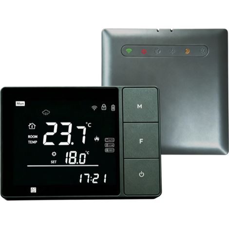 Thermostat chaudière RF intelligent WIFI Tuya, écran LCD, pile, Alexa/Google (1/5)