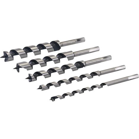 Silverline - Mèches Hélicoïdales, 5 Pcs - 10 - 25 Mm (1/2)