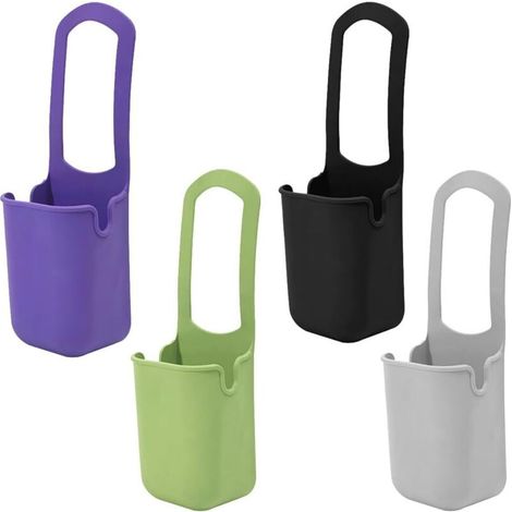 4 Pcs Porte Gourde Velo, Porte-gobelet de vélo, Porte-gobelet Universel en Silicone, pour déambulateurs, vélos, fauteuils roulants, VTT, Scooters, voiturettes de Golf, Scooters électriques (1/5)