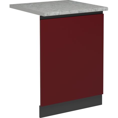 Pannello frontale della lavastoviglie R-Line, Rosso, 60 cm , PL Marmo, Vicco