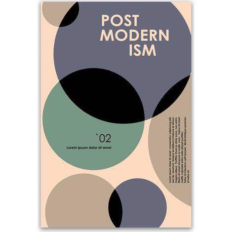 Tableau abstrait postmodernisme formes géométriques