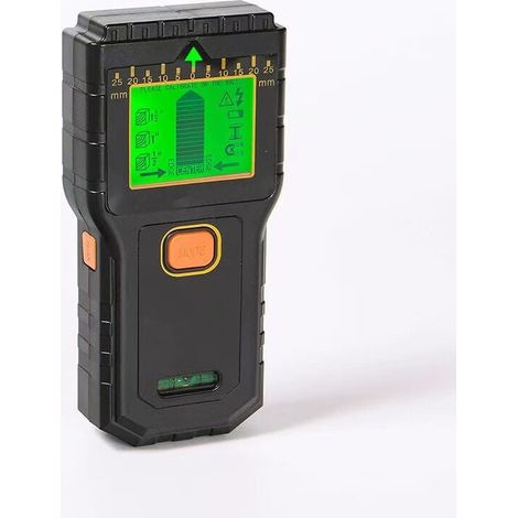 Wall Scanner - 7 in 1 Cable Detector with LCD Display and Audible Alarm, Cable Detector for Walls, Wood, AC Wires, Metal Bolts, Cables, Beams, Pipes (Black) MUMU (1/4)