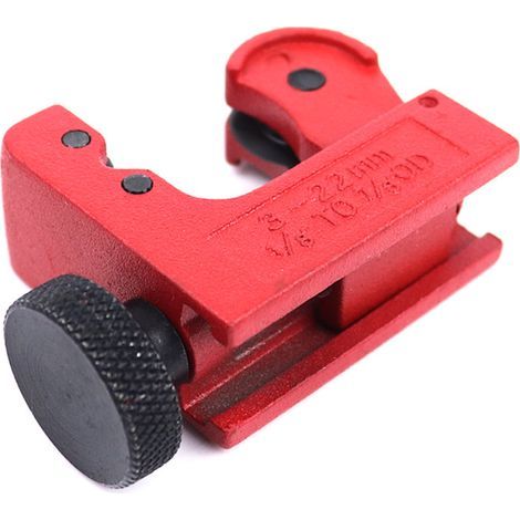Cortatubos de metal, cortatubos de cobre, cortatubos de aluminio, herramientas para reparación de tuberías de agua y aire acondicionado (3-22 mm) (1/5)