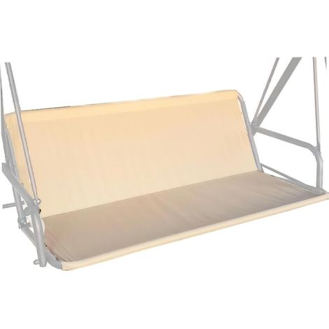 Tissu de remplacement pour balançoire- housse de siège de balançoire en tissu Oxford 600D- imperméable et résistant aux UV- facile à installer- convient à une utilisation extérieure (158(52+52)cm) (1/5)