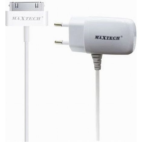Trade Shop - MAXTECH CA-S005 30PIN HOME REISELADEGERÄT IPHONE 3G/3S/4G/4S 5VOLT-1000MA - (1/2)
