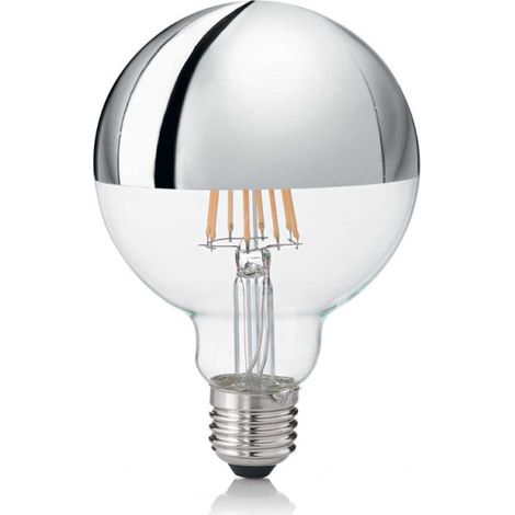 Ampoule Led E27 Calotte Argent 8w Diam. 9.5 Cm (1/3)